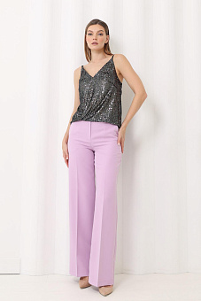 Брюки костюмные широкие