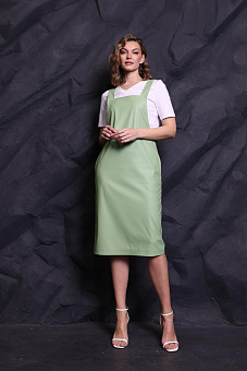 Сарафан из экокожи