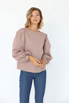 Блузка с рукавом "епископ"