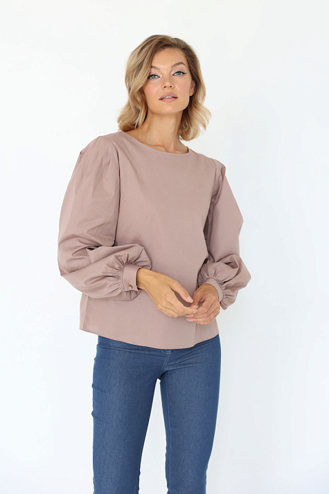 Блузка с рукавом "епископ"