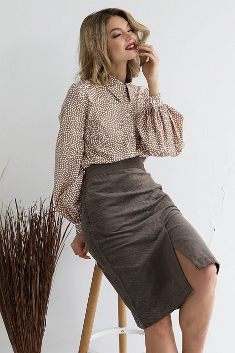 Юбка из вельвета