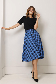 Юбка-трапеция на пуговицах