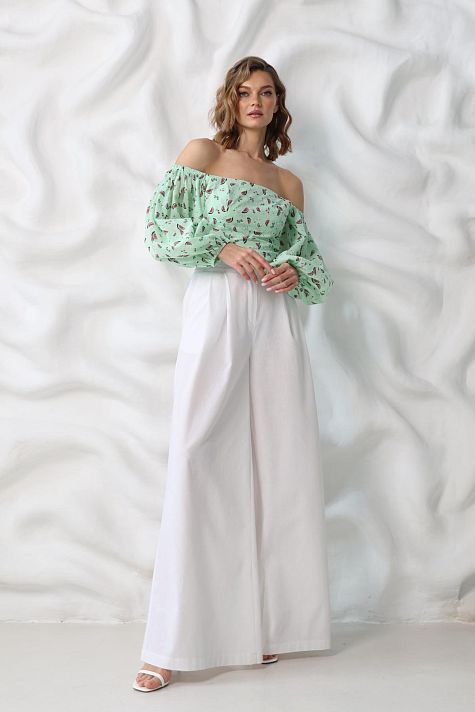 Брюки широкие