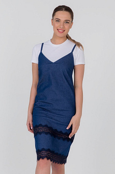 Сарафан с кружевом