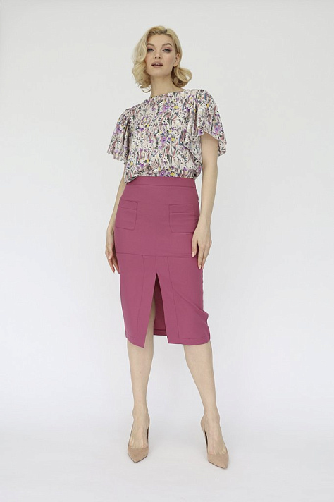 Юбка-карандаш с разрезом