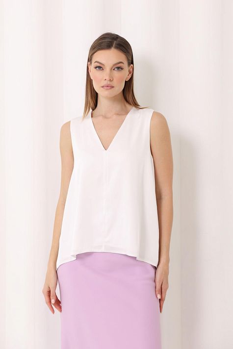 Топ свободного кроя из шёлка