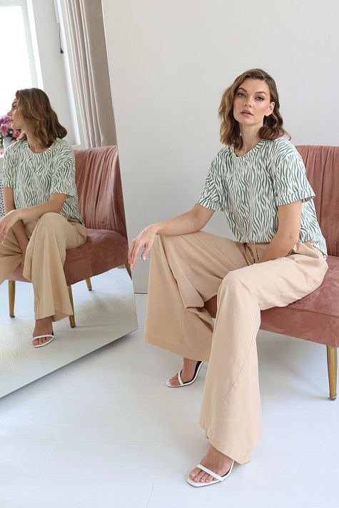 Брюки широкие