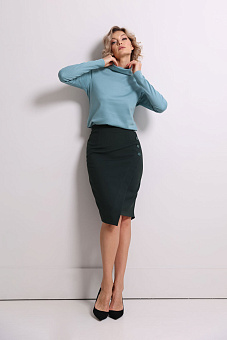 Юбка на запах на пуговицах