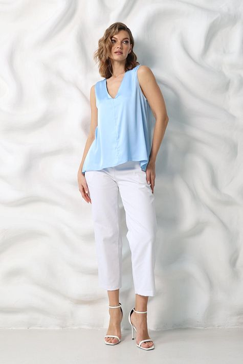 Топ свободного кроя из шёлка